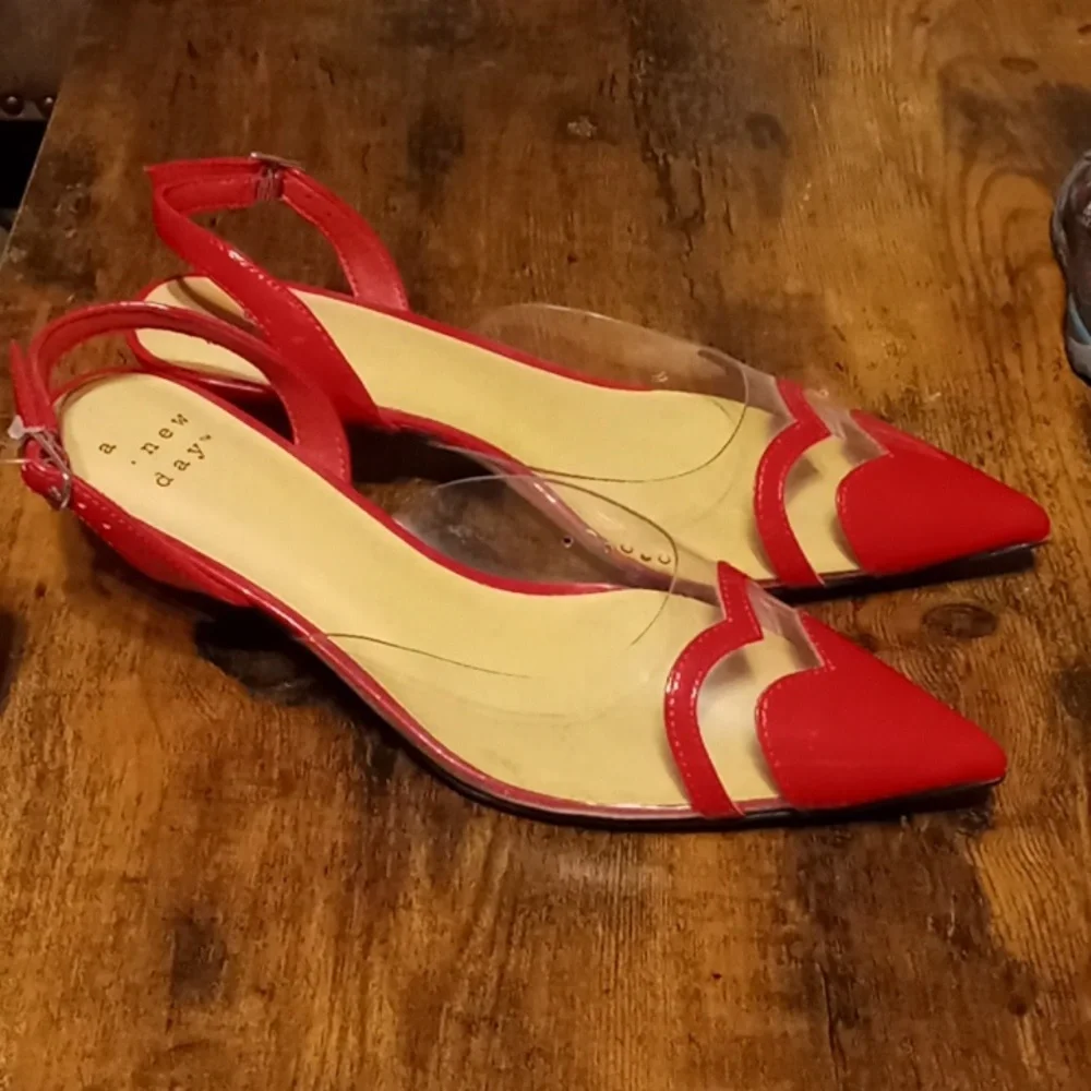 NWT sexy Red A New Day Multiple Sized Stunning Kitten 2" Heels - Picture 9 of 13